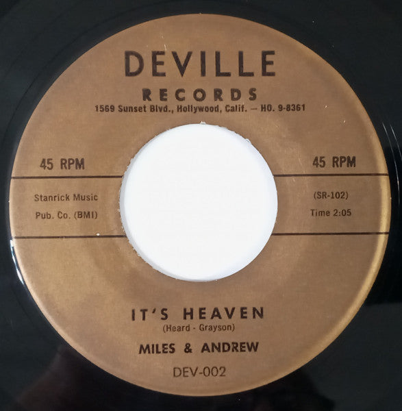 Little Leroy And The Longjohns / Miles & Andrew : She's A Wonder / It's Heaven (7")