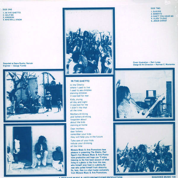 Paul Ngozi : The Ghetto (LP, Album, Ltd, Num, RE)