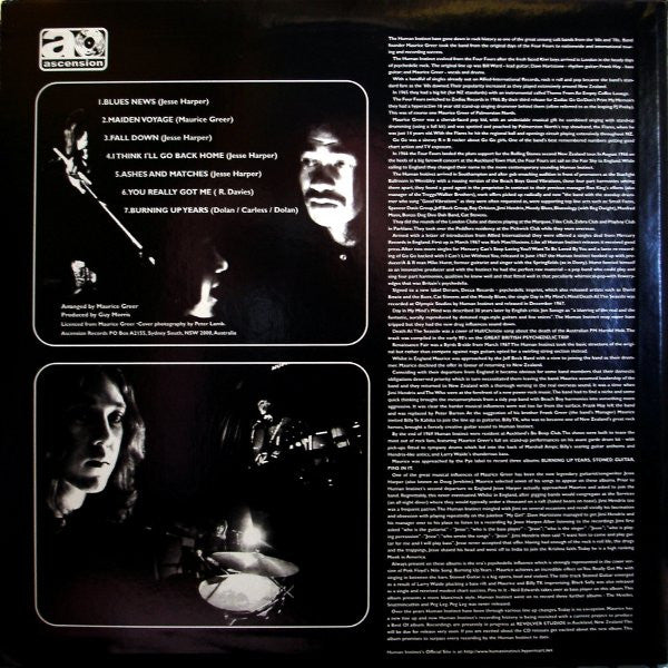 Human Instinct* : Burning Up Years (LP, Album, RE)