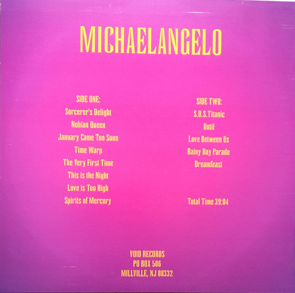 Michael Angelo (5) : A Sorcerer's Dream (LP, Album, Pur)