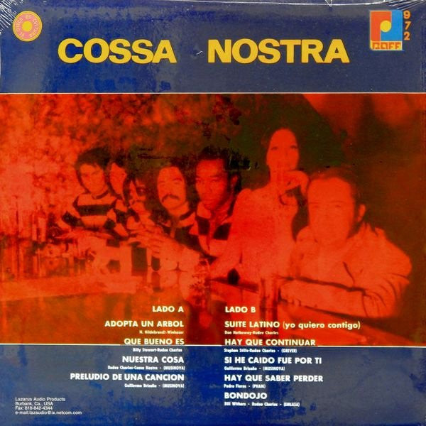 Cossa Nostra : Adopta Un Arbol (LP, RE)