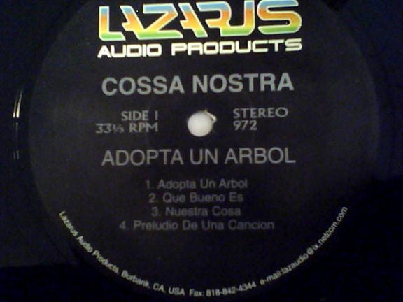 Cossa Nostra : Adopta Un Arbol (LP, RE)