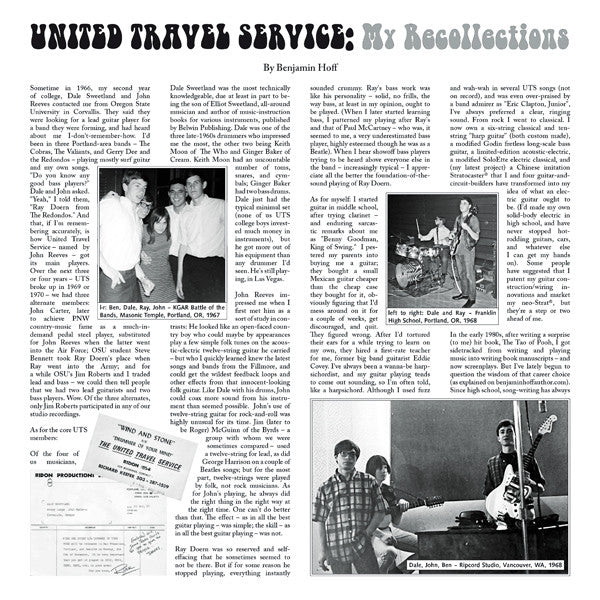 United Travel Service* : Wind And Stone (LP, Comp)