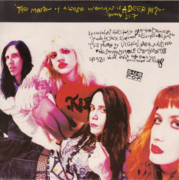 Hole (2) : Dicknail b/w Burnblack (7", Single, RP, Gre)