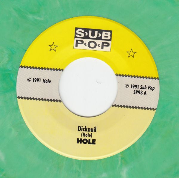 Hole (2) : Dicknail b/w Burnblack (7", Single, RP, Gre)