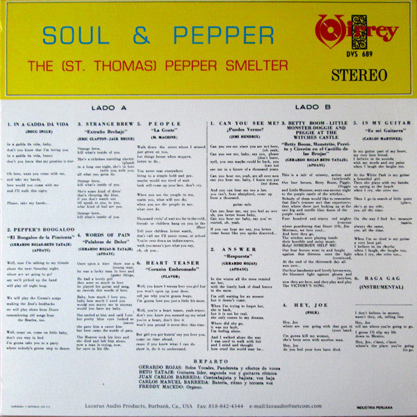 The (St. Thomas) Pepper Smelter : Soul & Pepper (LP, RE)