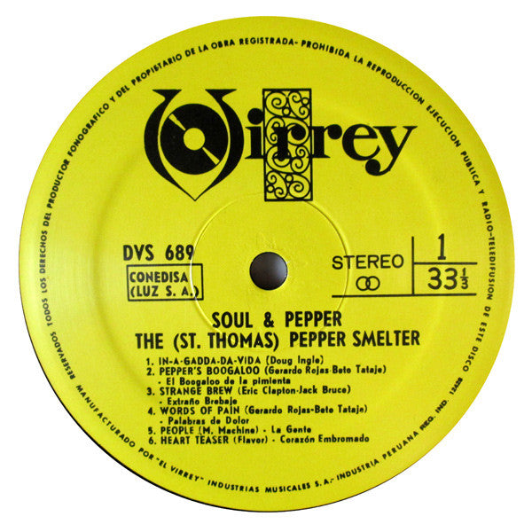 The (St. Thomas) Pepper Smelter : Soul & Pepper (LP, RE)
