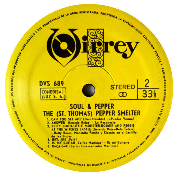 The (St. Thomas) Pepper Smelter : Soul & Pepper (LP, RE)