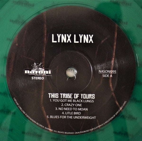 Lynx Lynx : This Tribe Of Yours (LP, Album, Ltd, Gre)