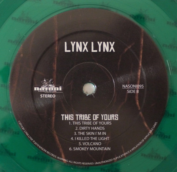 Lynx Lynx : This Tribe Of Yours (LP, Album, Ltd, Gre)