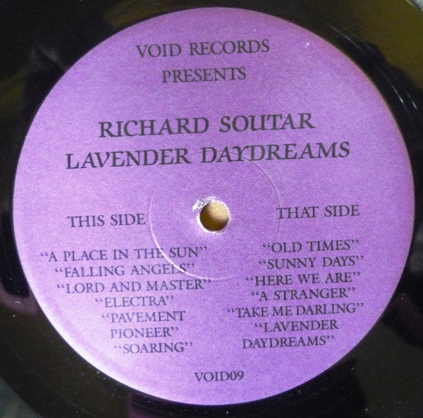 Richard Soutar : Lavender Daydreams (LP, Album, RE)