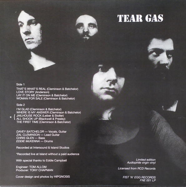 Tear Gas : Tear Gas (LP, Album, Ltd, RE)