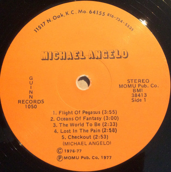 Michael Angelo (5) : Michael Angelo (LP, Album, Ltd, Num, RE, 180)