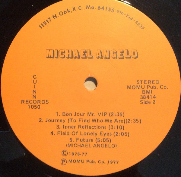Michael Angelo (5) : Michael Angelo (LP, Album, Ltd, Num, RE, 180)