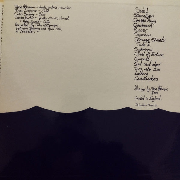 Steve Atkinson : Small Boats (LP, Album, Ltd, Num, RE)