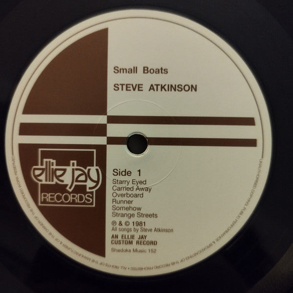 Steve Atkinson : Small Boats (LP, Album, Ltd, Num, RE)