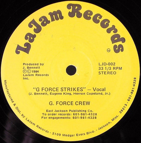 G. Force Crew : G Force Strikes (12")