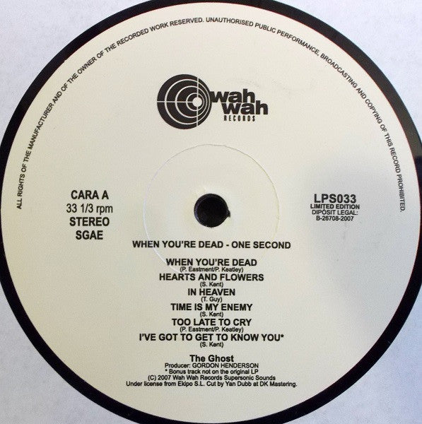 The Ghost (2) : When You're Dead - One Second (LP, Album, RE)