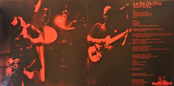 La Ira De Dios : Hacia El Sol Rojo (LP, Album, Ltd, Red)