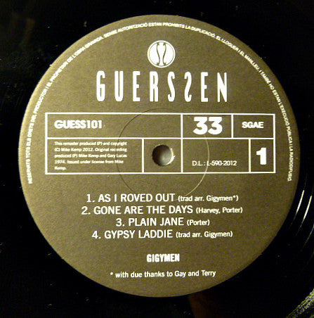 Gigymen : Gigymen (LP, Album, RE, RM, 180)