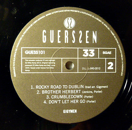 Gigymen : Gigymen (LP, Album, RE, RM, 180)