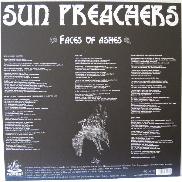 Sun Preachers : Faces Of Ashes (LP, Album, Ltd, Red)