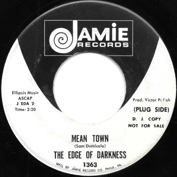 The Edge Of Darkness : Mean Town (7", Single, Promo)