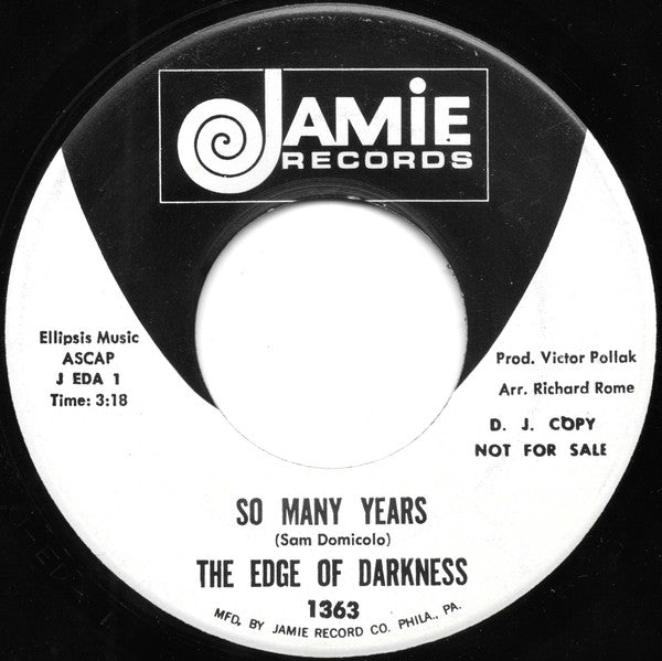 The Edge Of Darkness : Mean Town (7", Single, Promo)