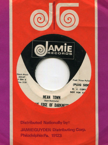 The Edge Of Darkness : Mean Town (7", Single, Promo)