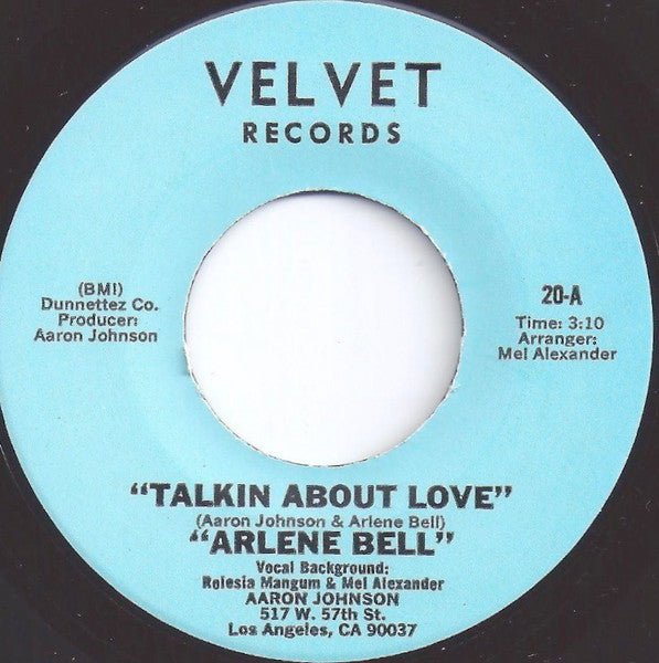 Arlene Bell : Talkin About Love (7")