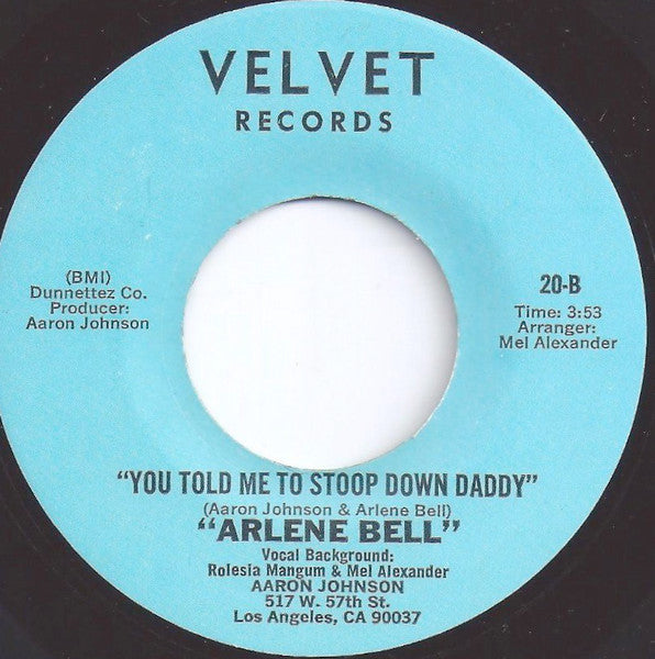 Arlene Bell : Talkin About Love (7")