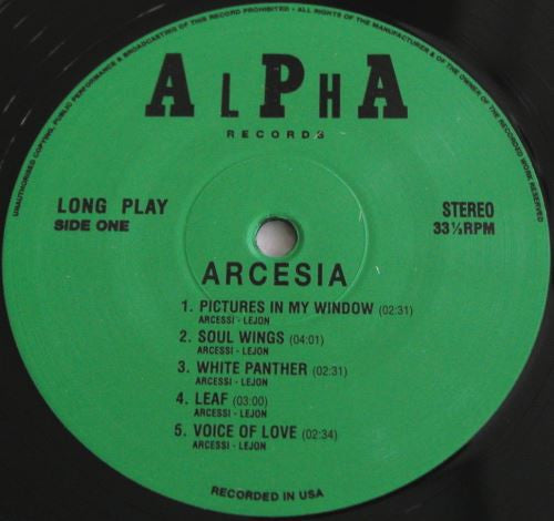 Arcesia* : Reachin' (LP, Album, Ltd, Num, RE, Unofficial)