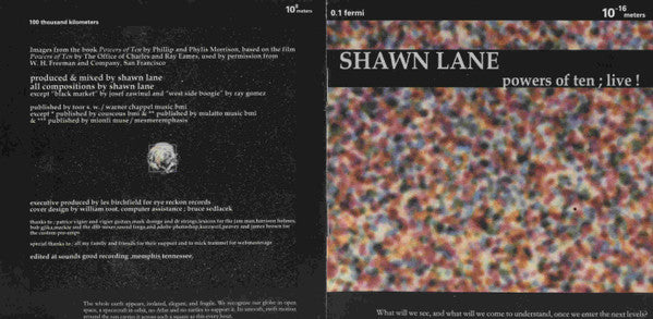 Shawn Lane : Powers Of Ten ; Live (CD, Album)