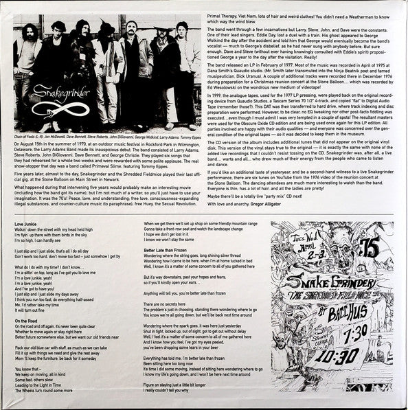 Snakegrinder : ...And The Shredded Fieldmice (LP, Album, RE)