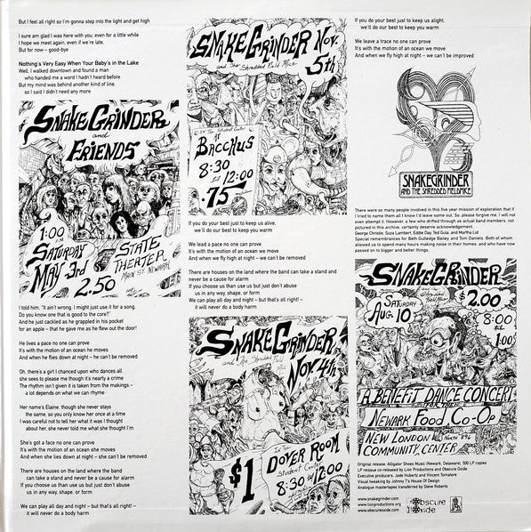 Snakegrinder : ...And The Shredded Fieldmice (LP, Album, RE)