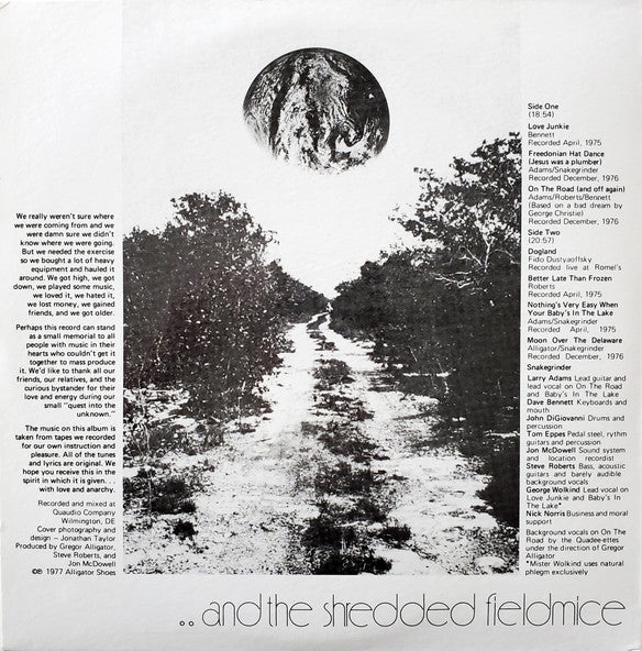 Snakegrinder : ...And The Shredded Fieldmice (LP, Album, RE)