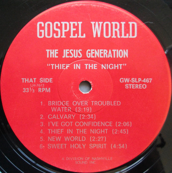 The Jesus Generation : A Thief In The Night (LP)