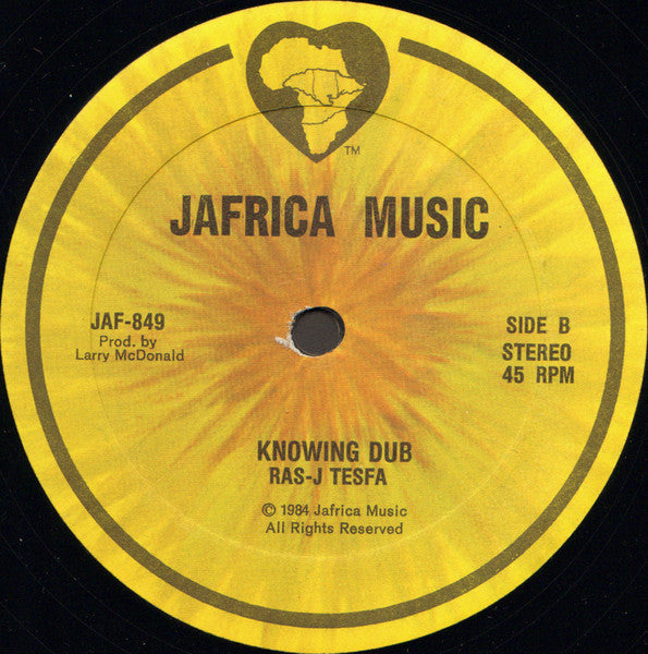 Ras-J Tesfa* : Now Yu Know (12")