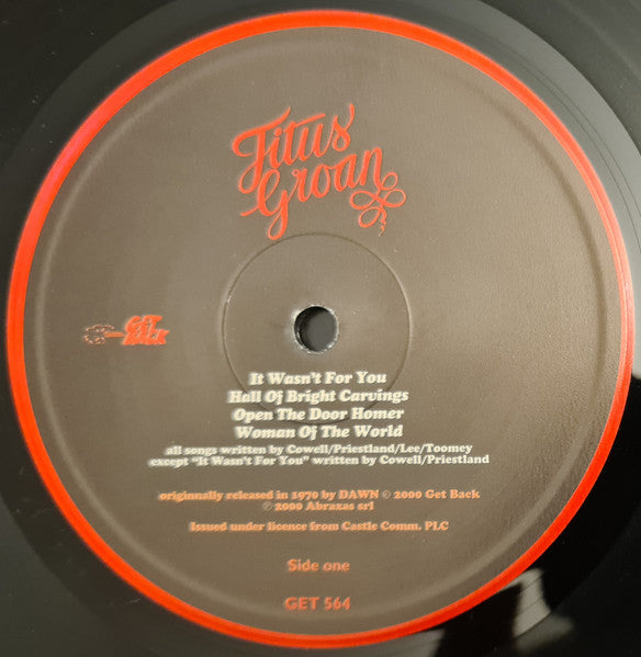 Titus Groan : Titus Groan (LP, Album, RE, Gat)