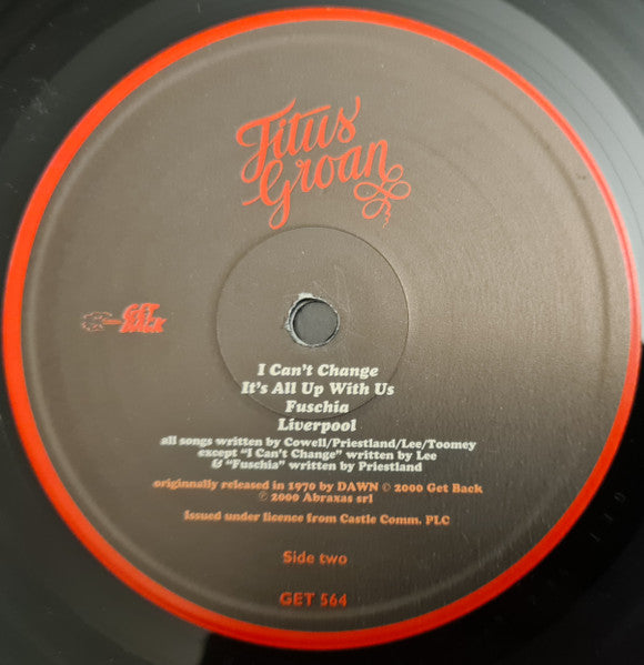 Titus Groan : Titus Groan (LP, Album, RE, Gat)