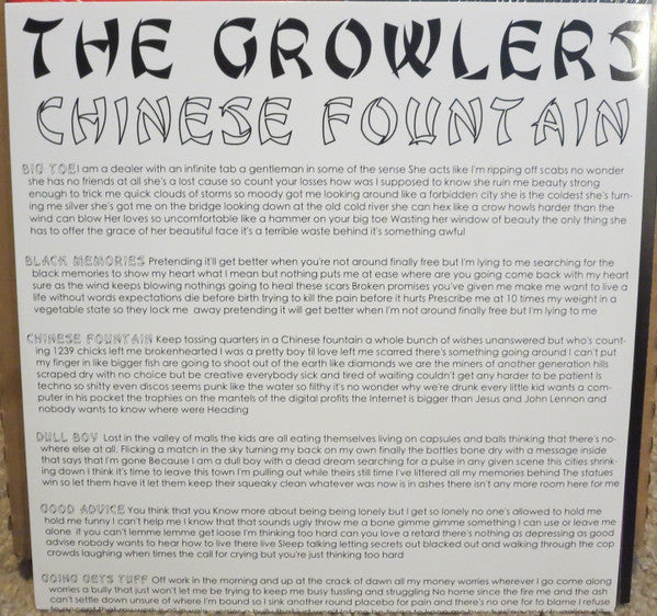 The Growlers (2) : Chinese Fountain (LP, Album)