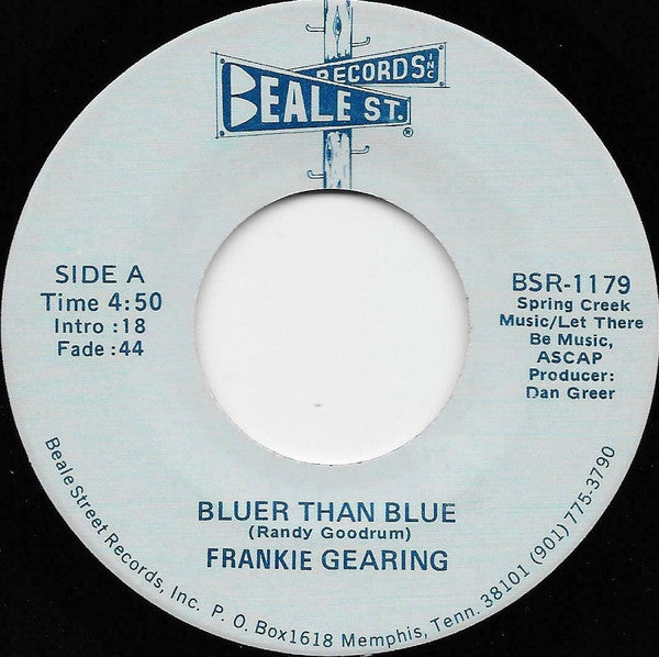 Frankie Gearing : Bluer Than Blue (7")