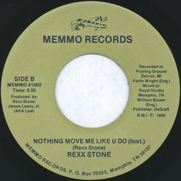 Rexx Stone : Nothing Move Me Like U Do (7")