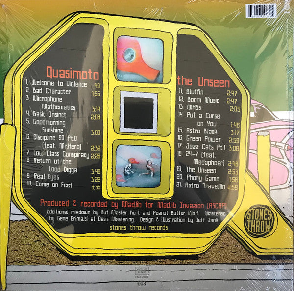 Quasimoto : The Unseen (2xLP, Album, Club, Ltd, Num, RE, Whi)