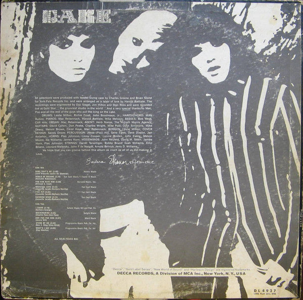 The Cake (2) : The Cake (LP, Album, Mono, Promo)