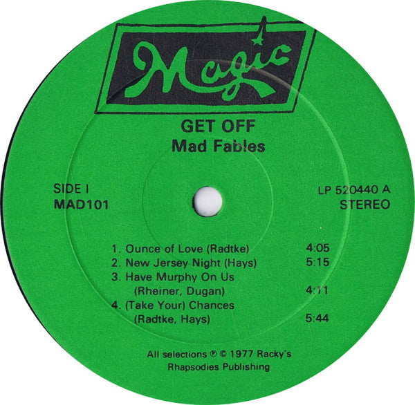 Mad Fables : Get Off (LP, Album)