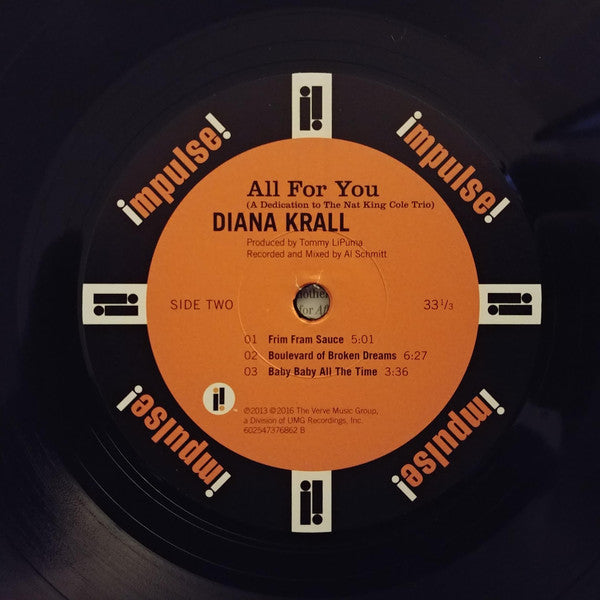 Diana Krall : All For You (A Dedication To The Nat King Cole Trio) (2xLP, Album, RE, 180)