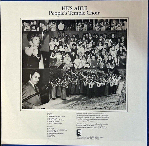 People's Temple Choir : He's Able (LP, Album)