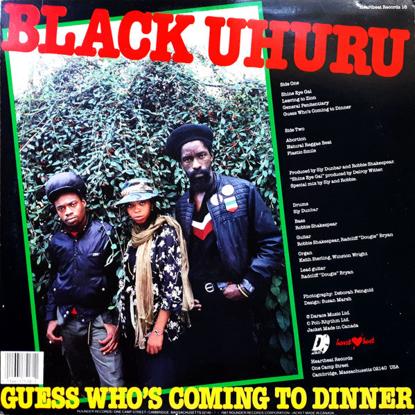 Black Uhuru : Guess Who's Coming To Dinner (LP, Album, RE)