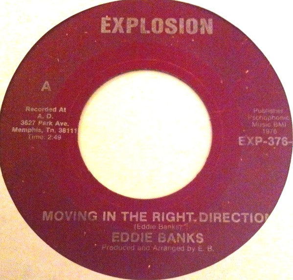 Eddie Banks : Moving In The Right Direction (7", Single)